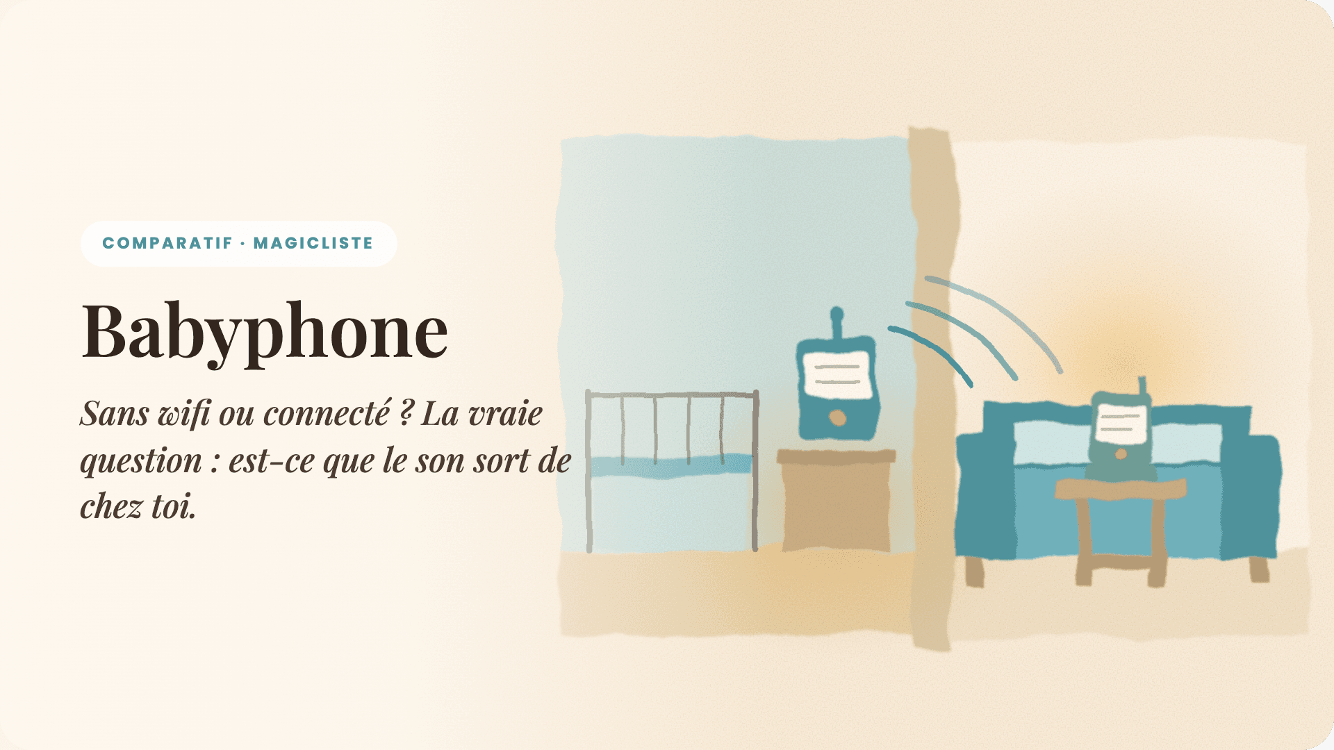 Babyphone sans wifi ou connecté : lequel te faut-il ?