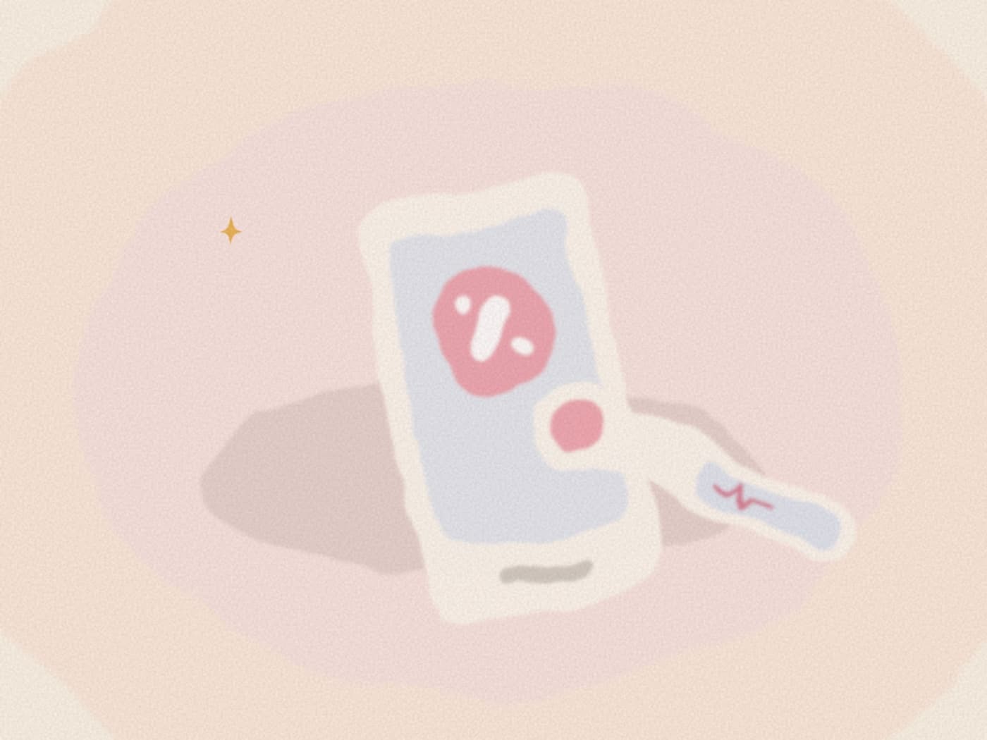 Thermomètre médical affichant une température élevée, posé sur une table à côté d'un téléphone