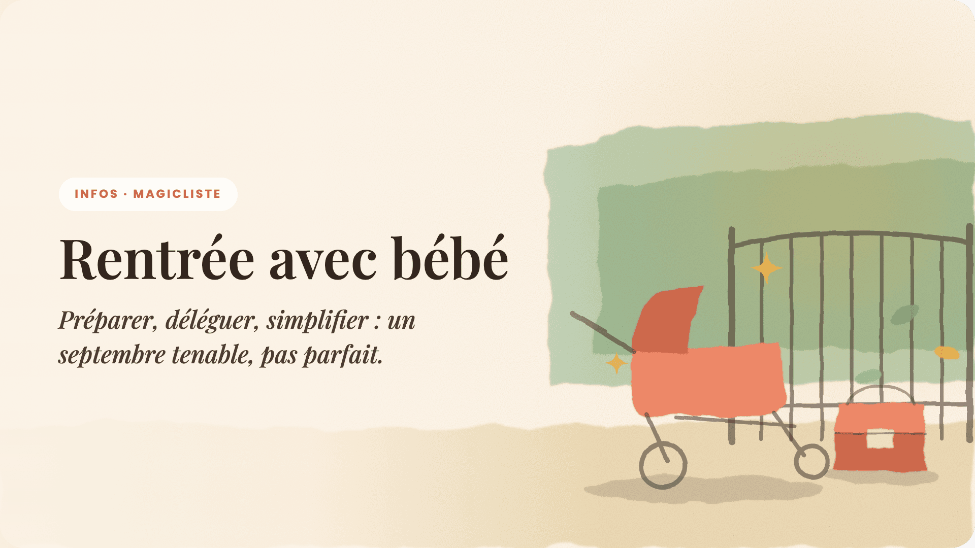 Rentrée scolaire avec un nouveau-né : la logistique qui sauve