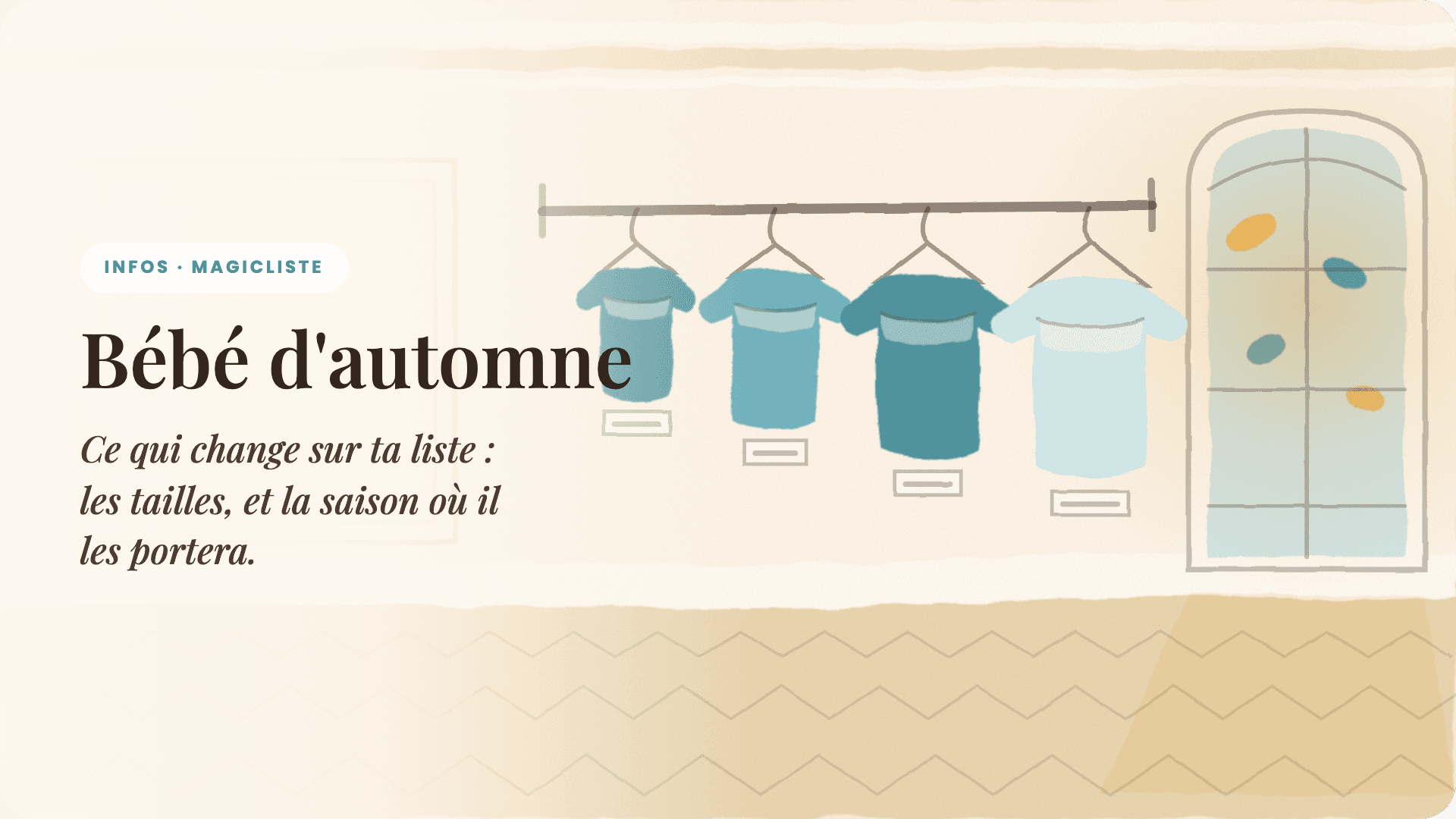 Bébé d'automne : ce qui change sur ta liste