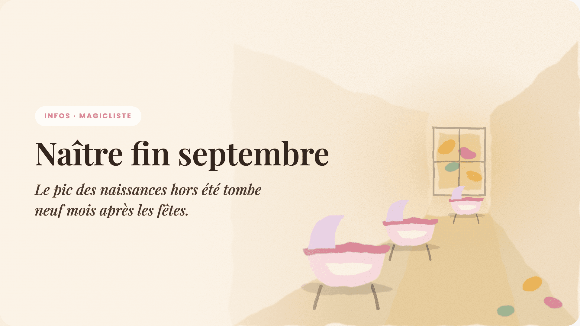 Pourquoi tant de bébés naissent fin septembre