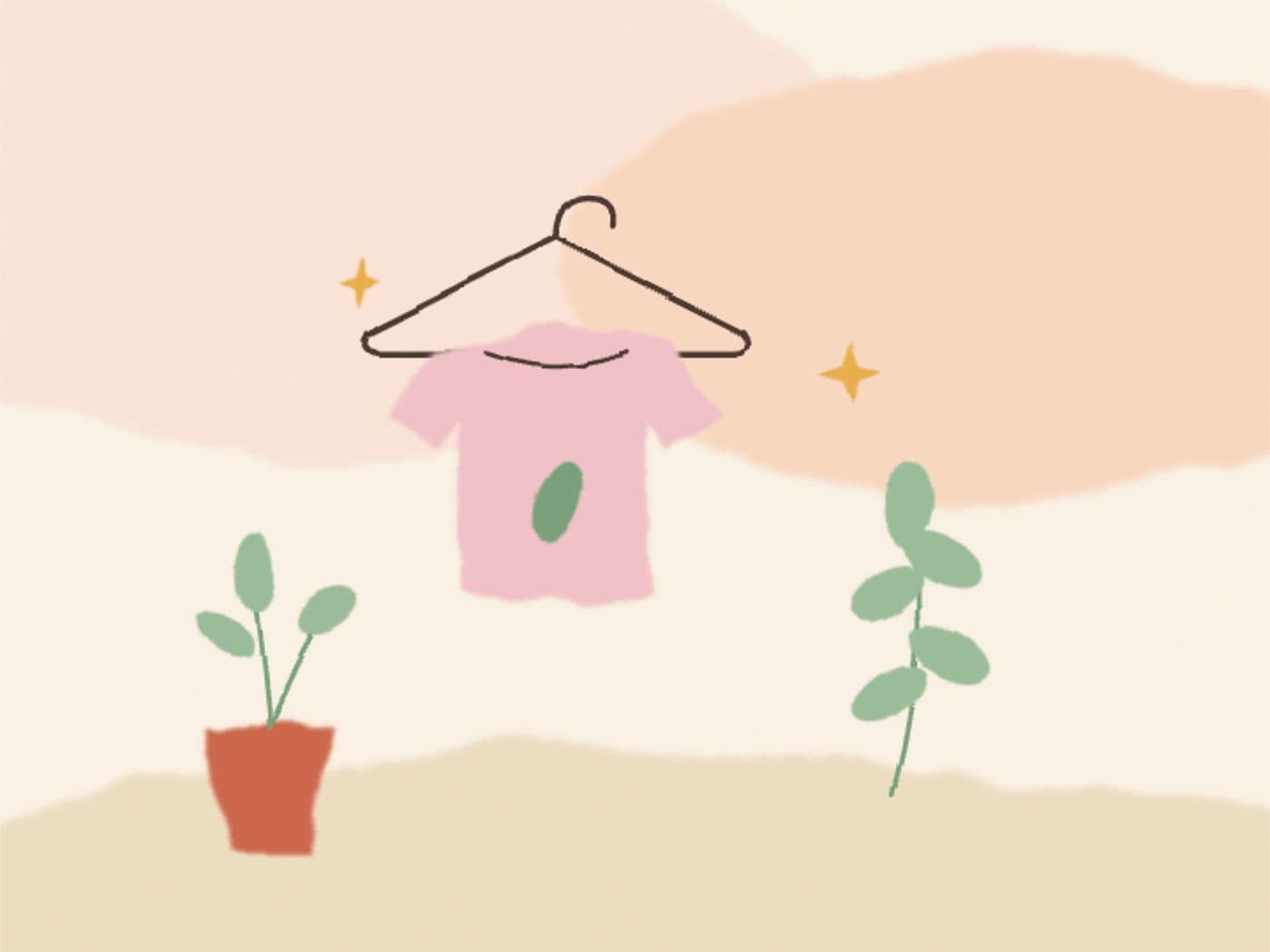 Couches lavables et vêtements d'occasion, illustrant une liste de naissance éco-responsable
