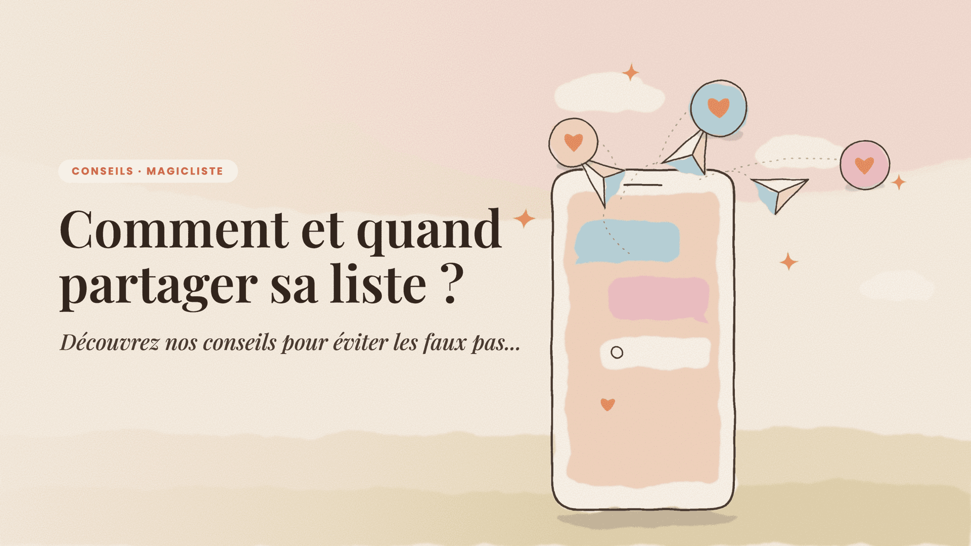 Comment et quand partager sa liste de naissance ?